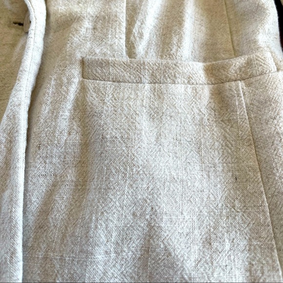 LC Lauren Conrad Cream Linen Blazer size XS - Picture 5 of 8